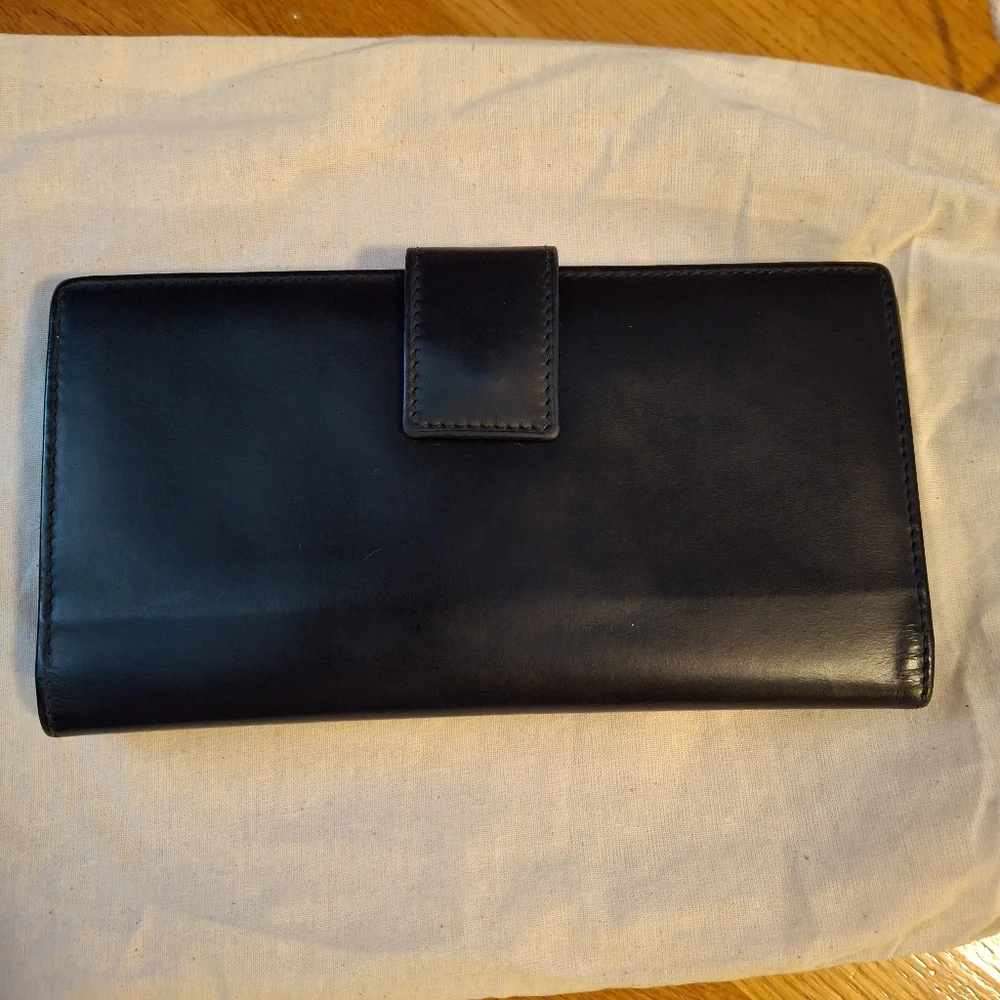 Gucci Calfskin Leather Long Tri-Fold Wallet With Unbranded Dust Bag GUC - Picture 2 of 16